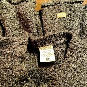 Columbia v neck Sherpa type sweater